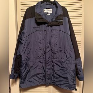 EUC Columbia Men’s Navy and Black Winter Jacket- Size L